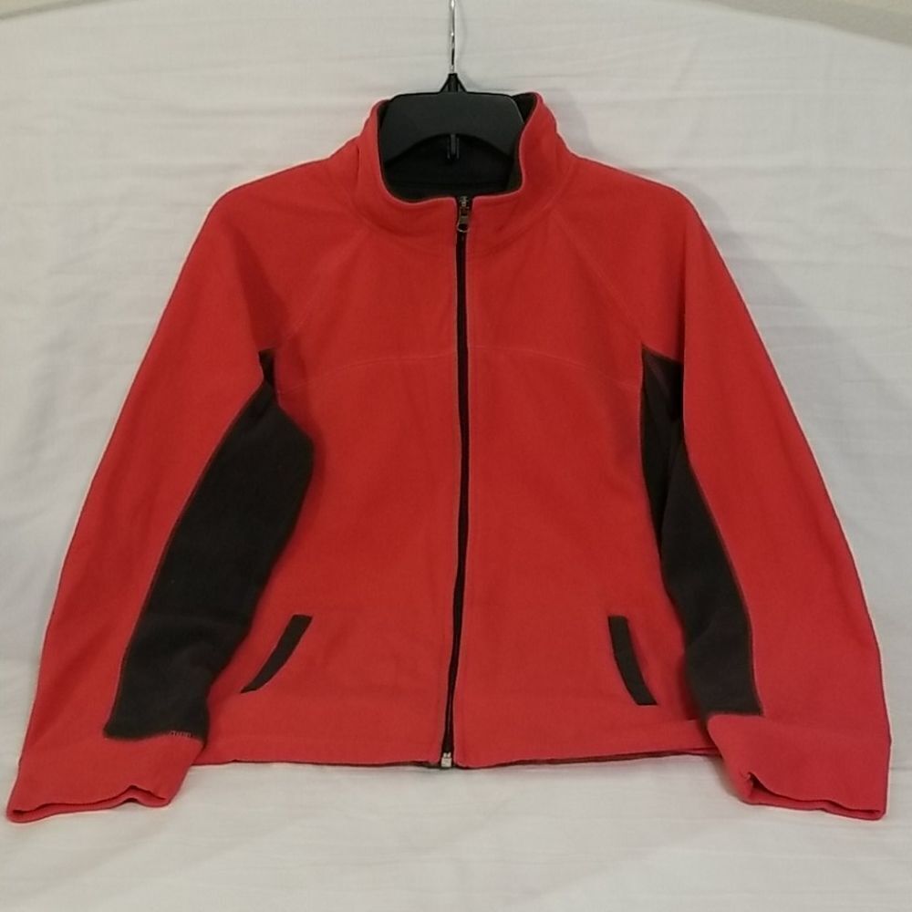 Tek Gear Full Zip 2-Pocket Salmon & Gray Jacket